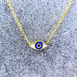 Pietra Harmony / 14K Gold plate Evil Eye Necklace